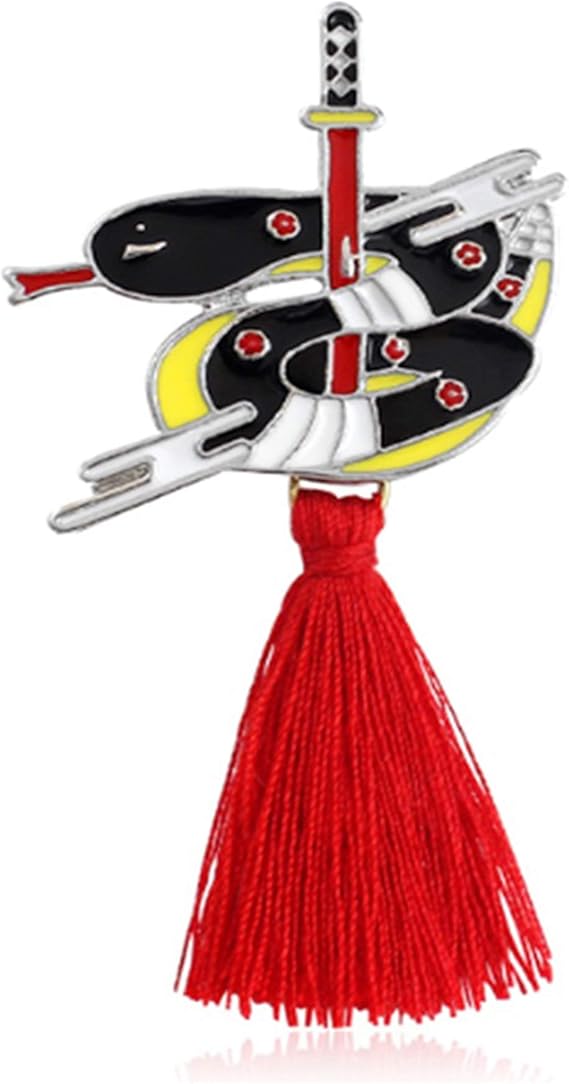 Amazon ヴィンテージアニマルアロイタッセルブローチジャパニーズニンジャラビットファイヤーフォックススネークケンドウニホンジカエナメルピンバックパックバッジフレンズギフト ブローチ 通販