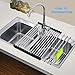 Roll up Dish Drying Rack Foldable Stainless Steel Multi-purpose Durable Kitchen Sink Drainer