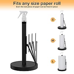 KENMY Paper Towel Holder with Spray Bottle