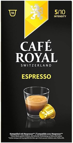 Amazon Cafe Royal ネスプレッソ用互換カプセル エスプレッソ 10カプセル入り 10箱 Cafe Royal カフェロイヤル 食品 飲料 お酒 通販