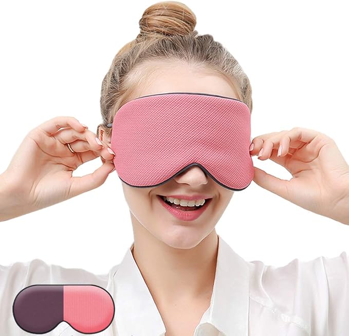 dressfan Ice Silk Eye Sleep Mask for Sleeping Blindfold,Warm&Cool