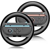 Steering Wheels for Nintendo Switch 2 (2025) Mario Kart World & 8 Deluxe Racing Games, 2 Pack Racing Game Wheels for NS2 Multiplayer Mode Family Game Night, Switch 2 Accessories for Motion Racing Game