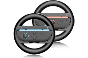 YOUHODA Steering Wheels for Nintendo Switch 2 (2025) Mario Kart World & 8 Deluxe Racing Games, 2 Pack Racing Game Wheels for NS2 Multiplayer Mode Family Game Night, Switch 2 Accessories for Motion Racing Game
