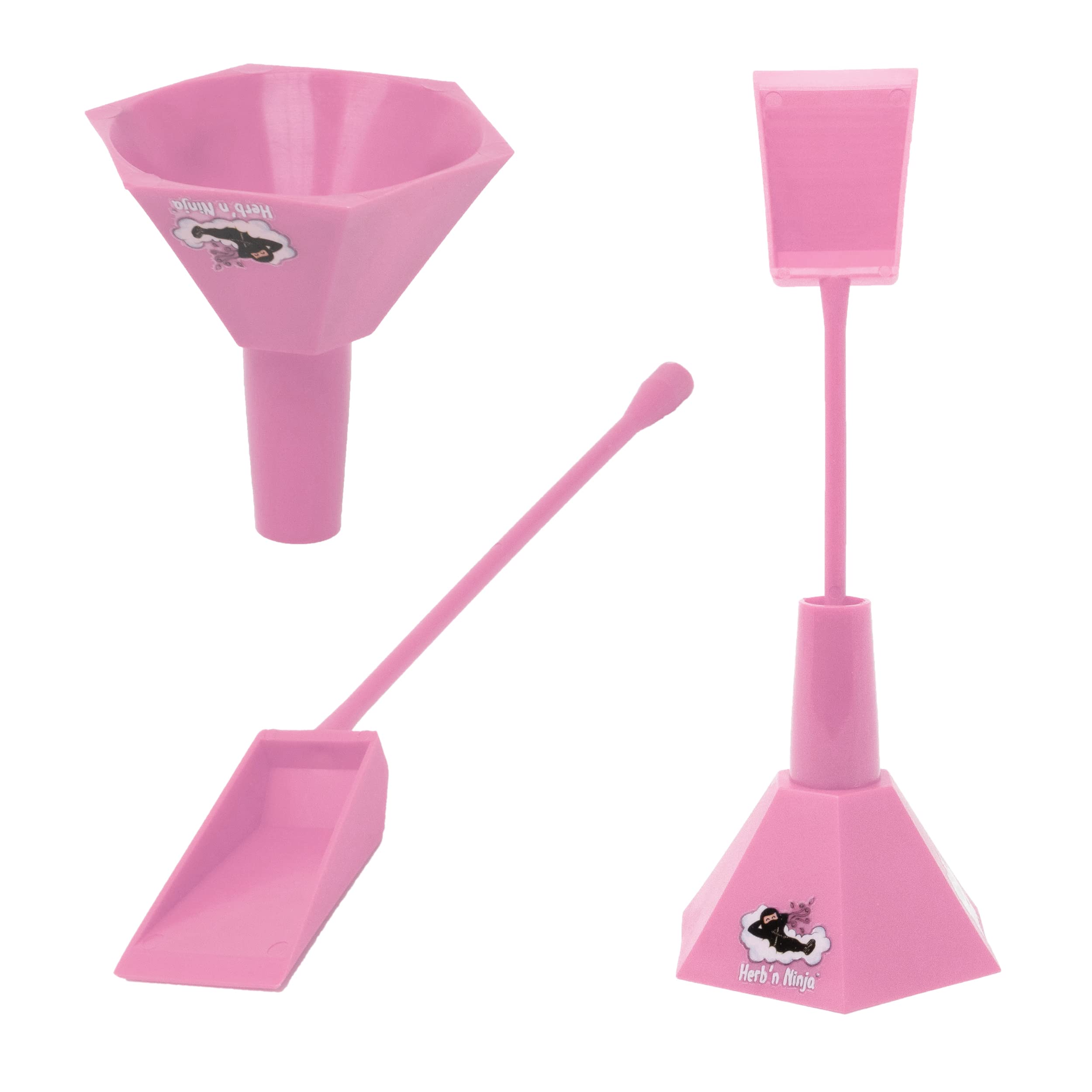 Photo 1 of ’n Ninja Cone Loader for 1¼, King Size, and Large Cones | Easy Pre Roll Packing Tool with Funnel and Shovel | Fast, Clean, and Efficient Cone Filling Accessory (Pink)