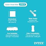 Intex Pool EcoFriendly Solar Heating Mat 32mm Hose Attachments Above Ground view 4