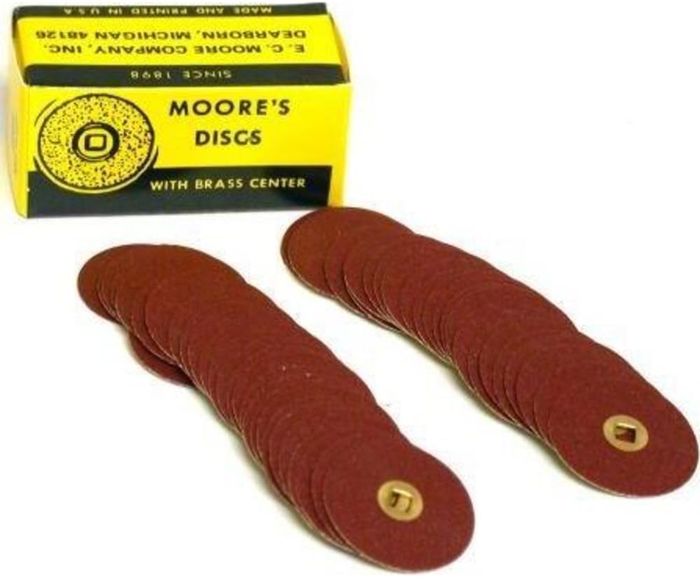 Moore's 50 Adalox Fine Grit Abrasive Discs 7/8" Home & Kitchen