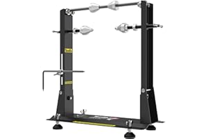 TANFIX Updated Heavy-Duty 2-in-1 Motorcycle Wheel Balancer & Truing Stand, Portable Tire Balancer with Adjustable Centering Cones, Wheel Alignment & Balancing Tools for Dirt and Sport Bikes