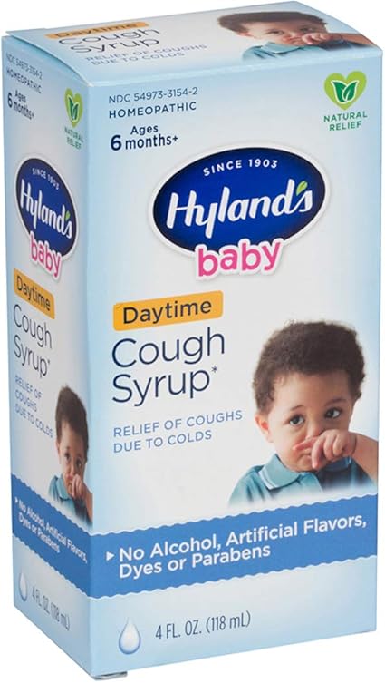 Infant And Baby Cold Medicine Cough Syrup Hyland S Baby Natural Relief Of Coughs Due To Colds 4 Fl Oz Health Personal Care Amazon Com