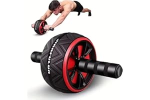 Fitness Exercise Abdominal Wheel Core Strength Trainer with Smooth Rolling Motion for Home Gym and Workout Routines