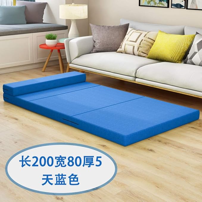 WJXBoos Trifold Folding Mattress, Thicken Sponge Floor Mattress