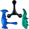 Aivwis Thumb Saver Massage Tool, 3-Legged Manual Trigger Point Tool for Deep Tissue, 3-in-1 Massage Set with Ergonomic Knobs, Muscle Recovery, Stress Relief & Back Pain