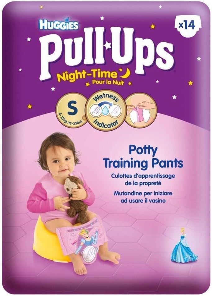 Huggies Pull-Ups Night Time Potty Training Pants for Girls Size 4 Small 8-15kg (14)
