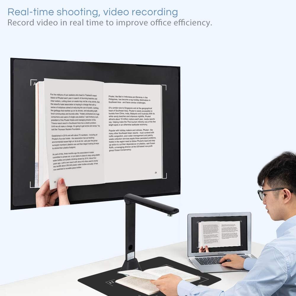 iCODIS X9 Book & Document Camera, 21MP High Definition Professional Book Document Scanner, Auto-Flatten & Deskew Tech, Capture Size A3, Smart Multi-Language OCR, SDK & Twain for Office and Education : Electronics