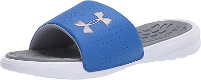 under armour blue slides