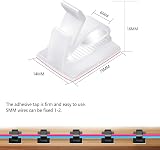 Sukudon 150 Pcs White Adjustable Cable Clips Self-Adhesive Wire Holder view 7
