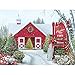 Bits and Pieces – 500 Piece Jigsaw Puzzle for Adults – Christmas Tree Farm - Winter Holiday Snow Jigsaw Puzzle by Artist Alan Giana, Completed Puzzle Size: 18