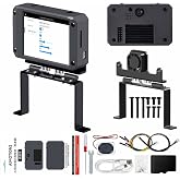Yahboom K230 AI Development Board 1.6GHz High-performance chip/2.4-inch Display/Open Source Robot Maker Python, Supports AI Visual Recognition CanMV Sensor (with Adjustable Bracket)