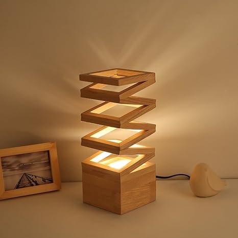 bedside lamp wooden
