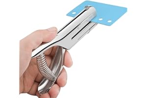 MROCO Hole Punch 1/4" Hole Puncher Single Hole Punch 1 Hole Punch, Handheld Single Hole Puncher for Crafts and Paper, Heavy Duty Paper Punch One Hole Puncher Single for Paper Cards Plastic Cardboard