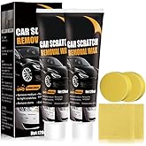 Scratch Remover for Vehicles, 2026 New Car Scratch Remover, Car Scratch Repair Paste for Deep Scratches, Cars Polishing Wax Scratchs Remover Car Paint Scratch Repair Kit with Wipe and Sponge (2)