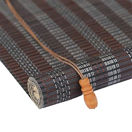 Amazon Com Bamboo Curtain Wooden Roller Blind Vertical Blackout