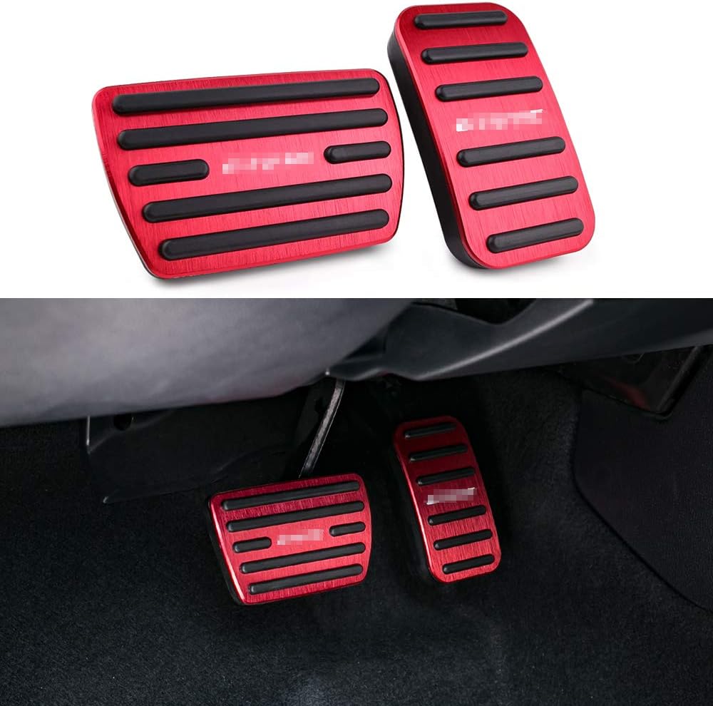 Amazon Com Thenice For 10th Gen Civic Anti Slip Foot Pedals Aluminum Brake And Accelerator Pedal No Drilling Covers For Honda Civic 2020 2019 2018 2017 Red Automotive