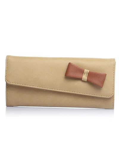 Fostelo Bow Womens Clutch (Beige)