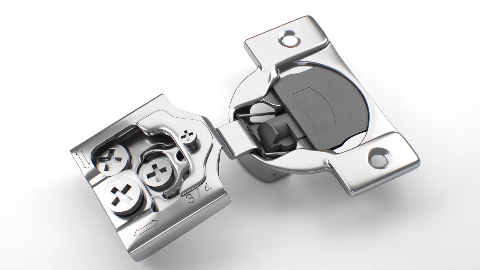 Berta 20 Pack, 3/4" Overlay 3D Soft Close Concealed
