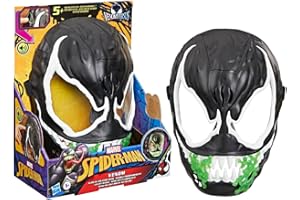 SPIDER-MAN Marvel VenomVersus Venom Glow-in-The-Dark Mask for Role Play, Super Hero Toys for Kids, Ages 5+