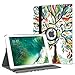 MoKo Case Fit 2018/2017 iPad 9.7 6th/5th Generation - 360 Degree Rotating Cover Case with Auto Wake/Sleep Compatible with Apple iPad 9.7 Inch 2018/2017, Lucky Tree