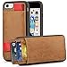 iPhone 7 Wallet Case, iPhone 7 Leather Case, LAMEEKU Apple 7 Shockproof Cases with Credit Card Slot Holder & ID Pockets, Protective Phone Cover for Apple iPhone 7 4.7 inches Light Brown