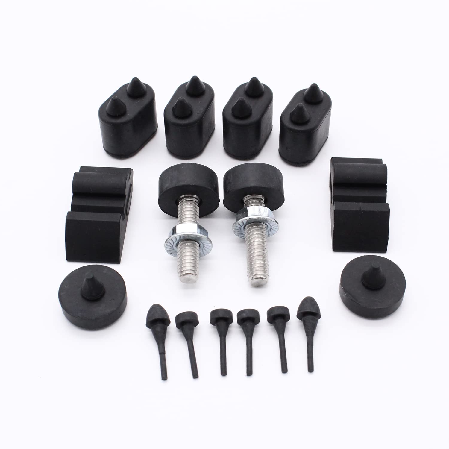 Photo 1 of 1 SET Adjusters Stopper kit Rubber Stopper Kit + Hood Adjusters Fits for Camaro coupe Camaro convertible 1967-1969