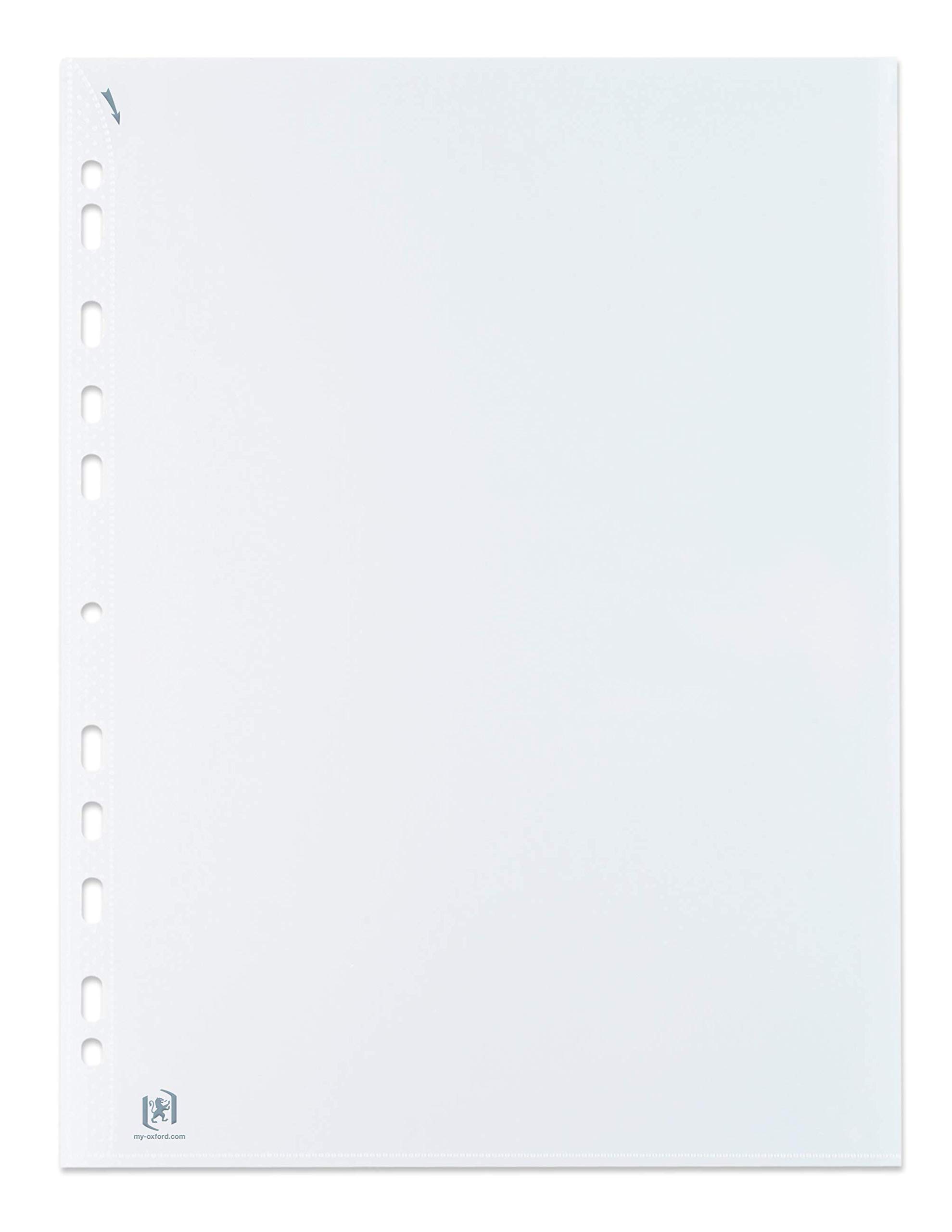 Elba Quick'In Box of 500 Perforated Pockets Easy Insertion A4 Polypropylene 7/100 Smooth Colourless