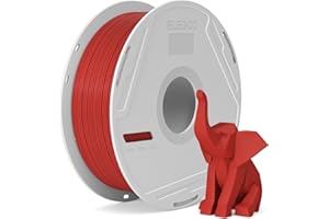 ELEGOO PLA Basic Filament with Reusable Spool Red 1KG,1.75mm PLA 3D Printing Filament 2.2lbs High Dimensional Accuracy, Easy 