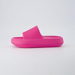 CUSHIONAIRE Feather EVA Slides for Women