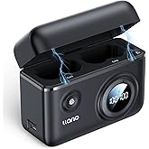 llano NP-W235 Camera Battery 18W Fast Dual USB C Charger, Compatible with Fujifilm GFX100RF, XT5, XT4, VG-XT4, X-S20, GFX100S, GFX50S II, X-H2, X-H2S, Smart Digital Display, Magnetic Snap Cover