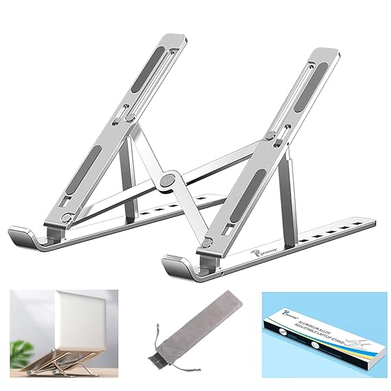 Proffisy Laptop Stand Adjustable Computer Stand Ergonomic Portable Tablet Stand Foldable