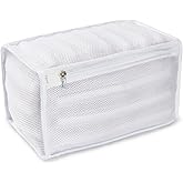 Shoes Washing Machine Bag Light Weight Laundry Shoe Bag for Washer and Dryer - Reusable Shoe Cleaning Bag for Sneaker Tennis Shoes Unstain Cleaner Kit Mutiple Colors for Choices -White-1PCS