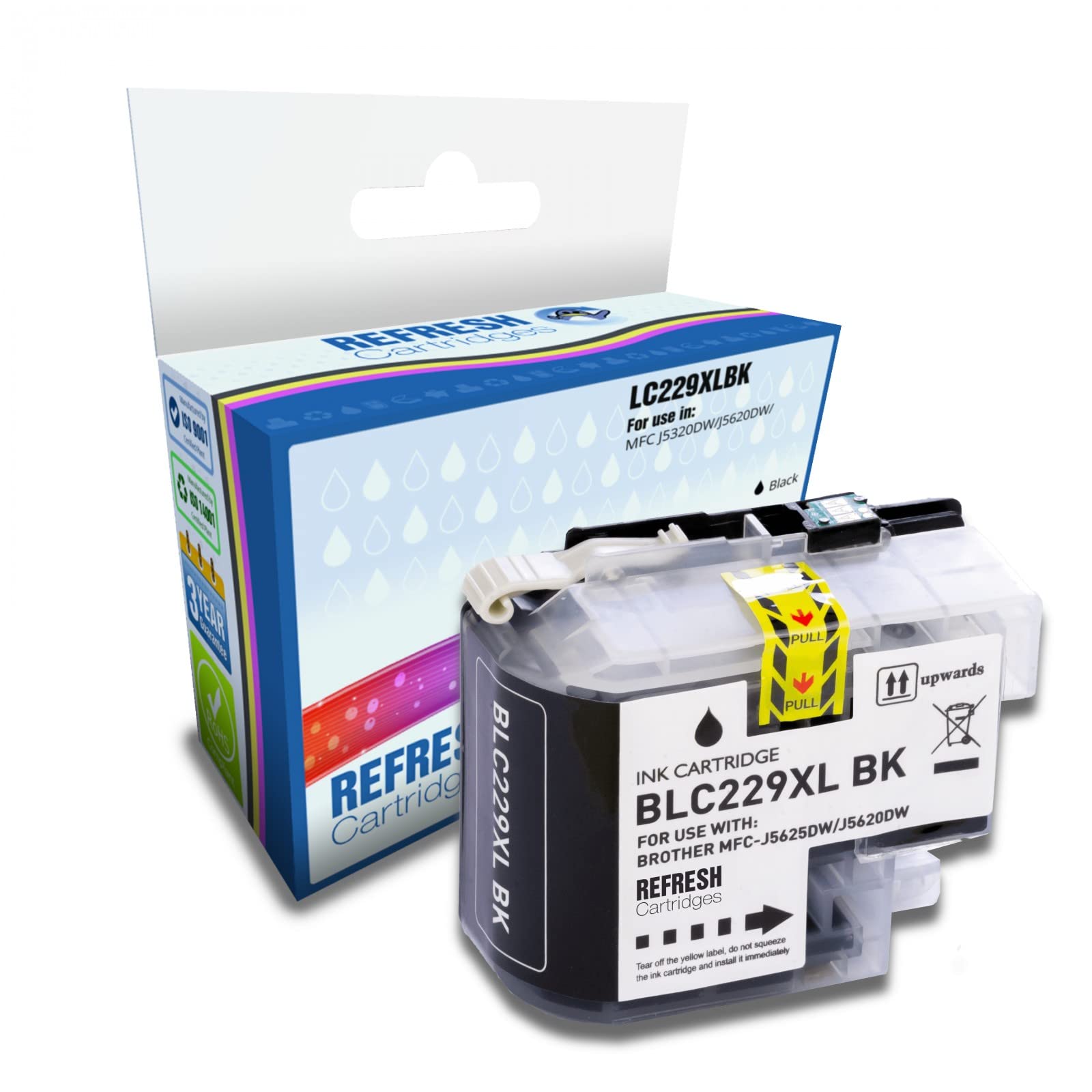 Refresh Cartridges Compatible Ink Cartridge Replacement for Brother LC229XLBK (Black)