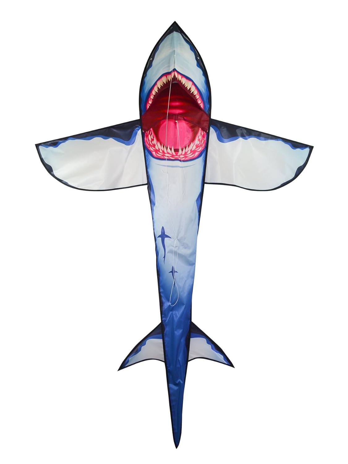 In the Breeze 7.5 Foot 3D Great White Shark Kite - Single Line - RipStop Fabric - Includes Kite Line and Bag