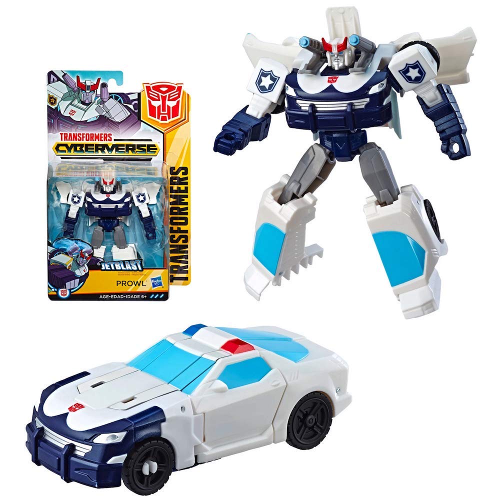 Transformers E3636 Cyberverse Action Attackers: Warrior Class Prowl Action Figure Toy
