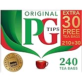 PG Tips Black Tea Non-Pyramid Tea Bags - 240 Count