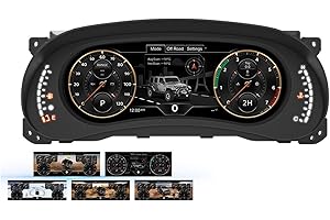 Compatible for Jeep Wrangler 2011-2017 Dashboard Cluster Digital Screen 5+4 Colour UI 2K Speedometer LCD Instrument Panel Ant