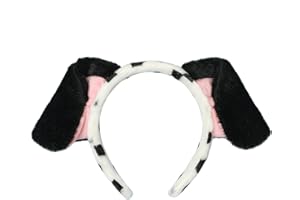 CHEU Dalmatian headband with dog ears and tail for halloween play