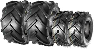 MaxAuto Lawn Mower Tires 16X6.50-8 Front & 23X10.50-12 Rear(2 Front tires+2 Rear Tires)
