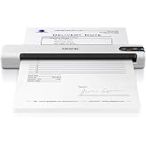 Epson DS-70 Portable Document Scanner Mobile Single-Sheet Scanner | For Laptops and Computers Fast 5.5 Second Scanning Speed Business Card and Receipt Scanner with OCR