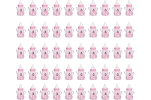 50PCS Candy Bottle Baby Shower Bottle Gadgets Party Favors Baby Feeding Bottle Design for Baby Girl Boy()