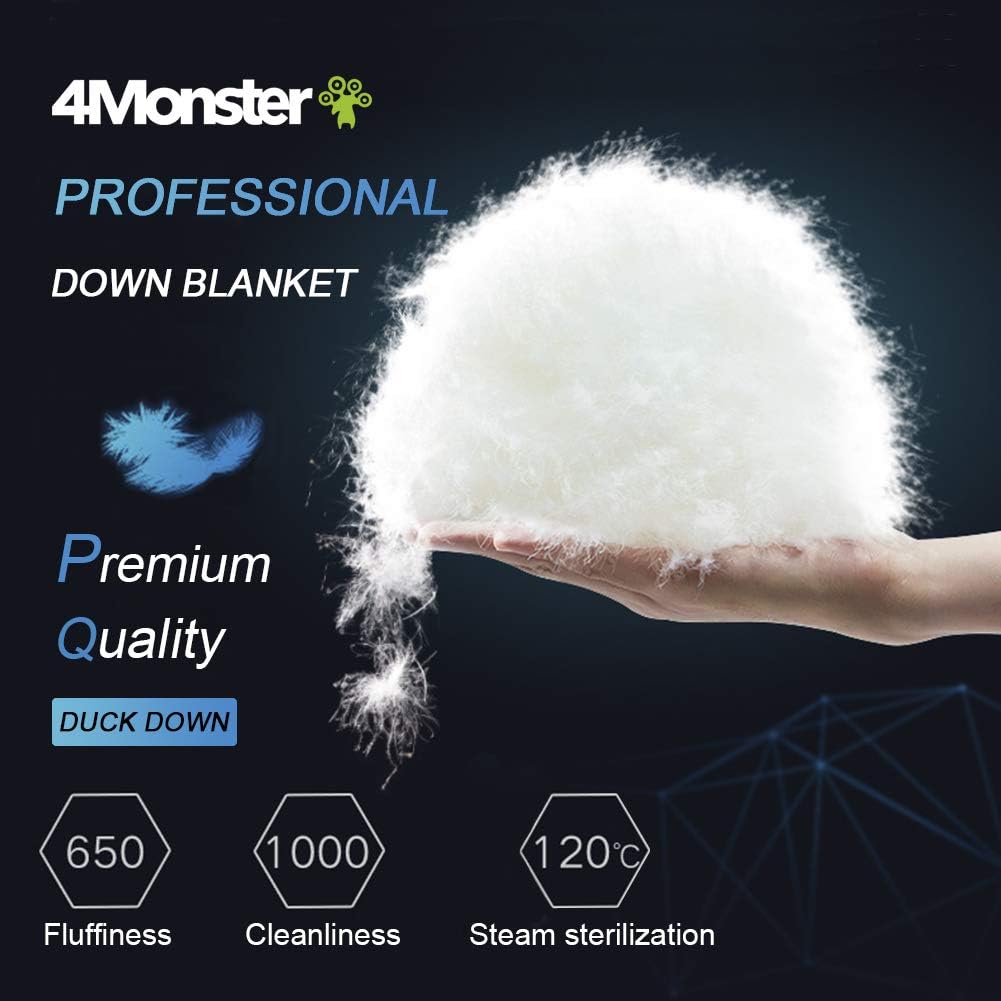 4Monster Outdoor Down Blankets Camping Blanket 650 Fill Travel Down Quilt Compact Waterproof for Picnics, Beach Trips, Camping and Backpacking : Sports & Outdoors