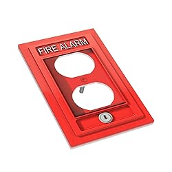 ShinyLuck Fire Alarm 1 Gang Electrical Duplex
