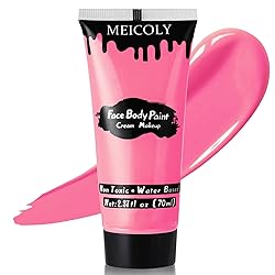 MEICOLY Pink Halloween Face Body Paint, 2.37Oz